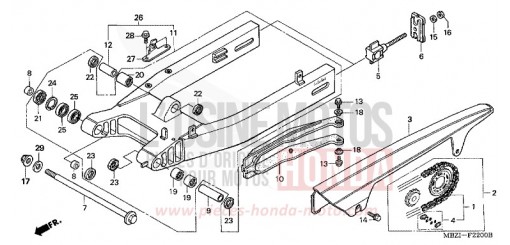 BRAS OSCILLANT CB600F6 de 2006